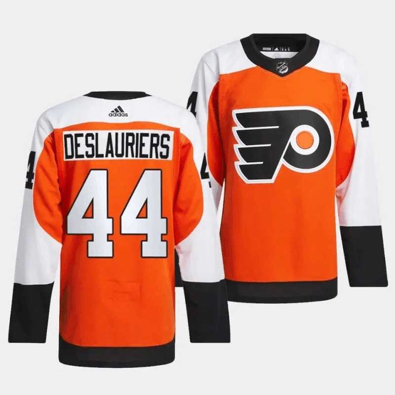 Men%27s Philadelphia Flyers #44 Nicolas Deslauriers 2023-24 Orange Stitched Jersey Dzhi
